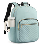 Laptop Backpack Purse for Women (Light Green / 15.6-Inch)