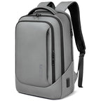 Laptop Backpack for Men for 15.6 Inch Computer Bag with USB A&C Charger (Grey / 15.6 inch)