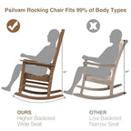 Outdoor Rocking Chair Set of 2 (Dark Brown / 2 pack)