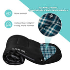 Sleeping Bag for Adults (BLACK / Right Zip)
