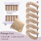 Overnight Hair Curlers Heatless Curls (Khaki)