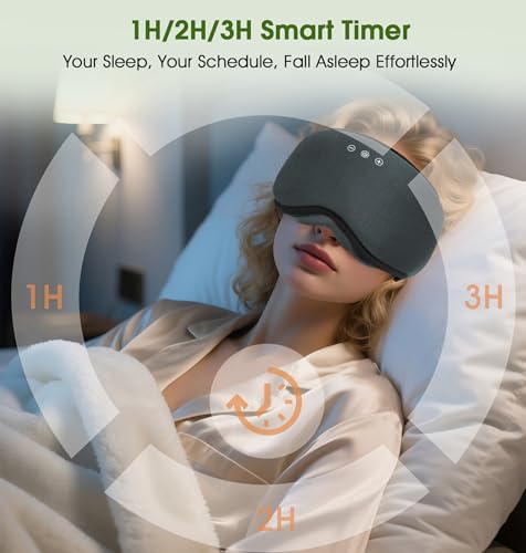 Bamboo Cotton Bluetooth Sleep Mask (Grey)