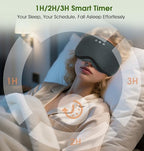 Bamboo Cotton Bluetooth Sleep Mask (Grey)