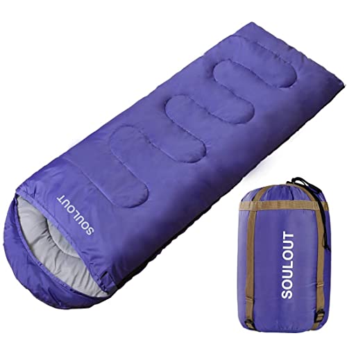 3 4 Season Sleeping Bag for Adults & Teens (Purple / 87*33)