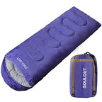 3 4 Season Sleeping Bag for Adults & Teens (Purple / 87*33)