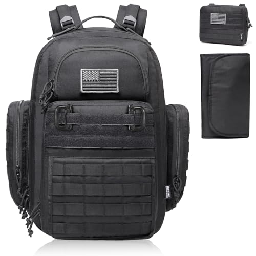Diaper Bag Backpack for Dad (Black)