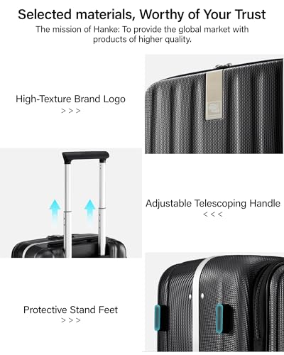 16 Inch Small Carry On Luggage (16 Inch / Black)