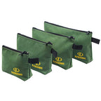 Premium Canvas Tool Pouch Zipper Bag (13/11.5/9.5/7.5 inch / Army Green)