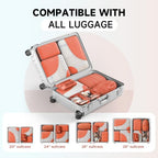 Packing Cubes for Travel (17 Orange)