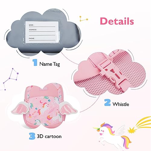 Toddler Backpack for Girls 2 (Unicorn / Neoprene Toddler Backpack)