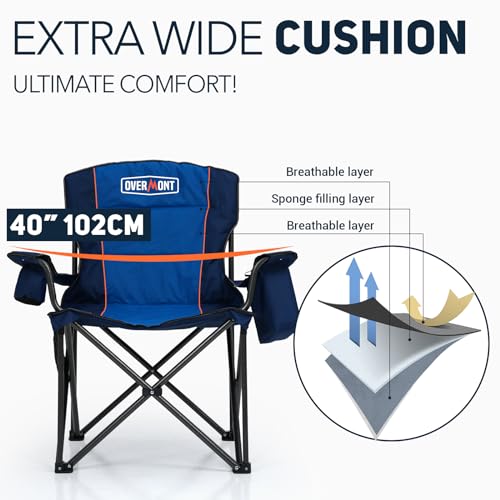 Oversized Folding Camping Chair (Blue / 1pc)