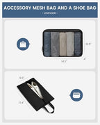 Carry On Luggage 22x14x9 Airline Approved with TSA Lock for Business Trip (22 Inch - Carry-On / Black)