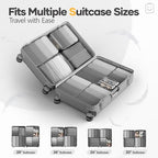 11 Set Compression Packing Cubes Garment Bags for Travel Essentials (Gray / 11 set)
