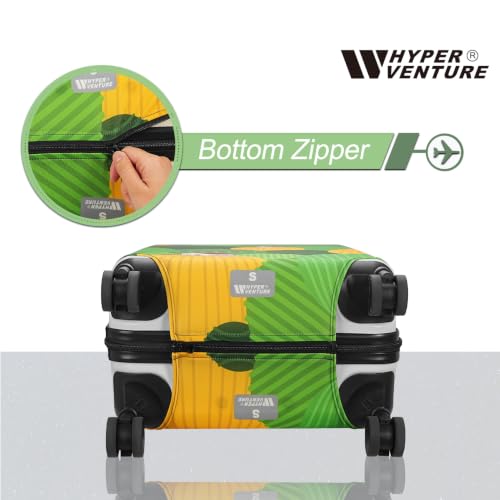 Travel Luggage Cover Suitcase Protector Fits 27 (Green Hills / L)