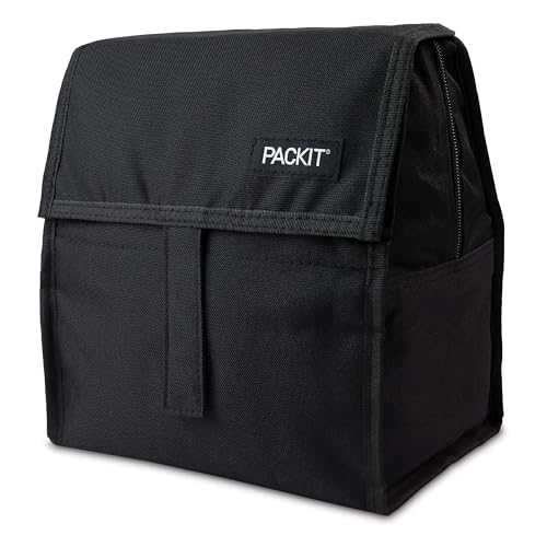 Freezable Lunch Bag (Black (Pack of 1) / 1 Count)