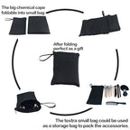 Salon Professional Barber Cape with Multi position Snap Closure Hair Cutting Kits Thick Hairdressing Capes for Unisex 47” * 63” (47 * 63)