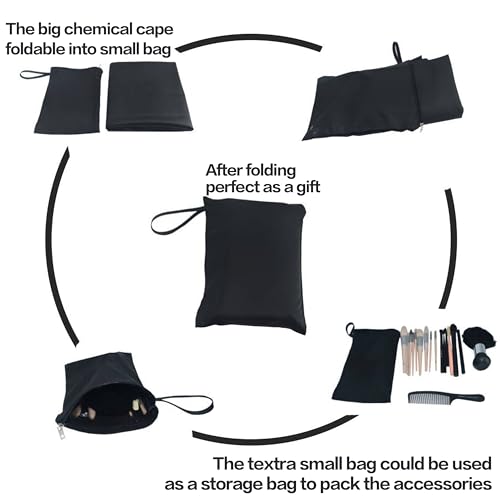 Salon Professional Barber Cape with Multi position Snap Closure Hair Cutting Kits Thick Hairdressing Capes for Unisex 47” * 63” (47 * 63)