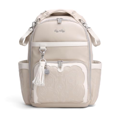 Boss Plus Large Diaper Bag Backpack with 19 Pockets (Oat)