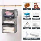 3 Tier Shelf Hanging Closet Organizer (Ashy)