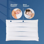 Ultra Flat Pillows for Sleeping Thin (White / 1Pc-Queen Size)