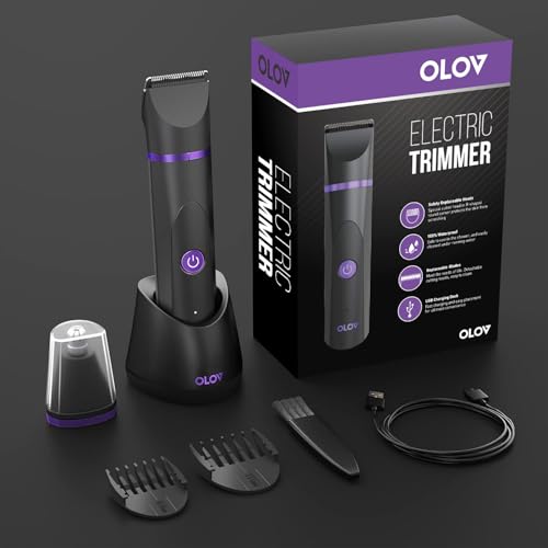 Electric Body Hair Trimmer (Purple ＆black)