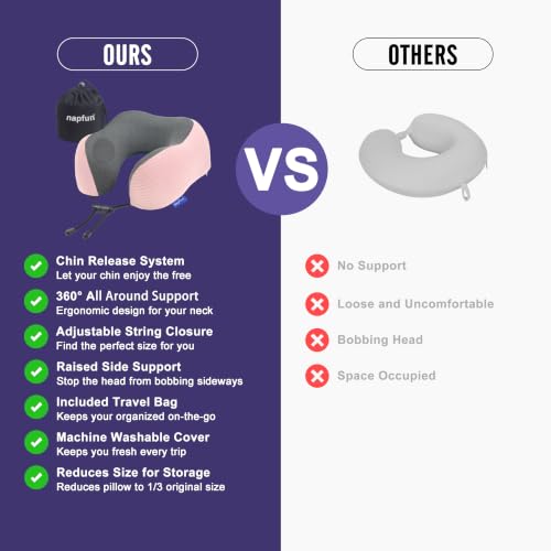 Neck Pillow for Travel (Pink)