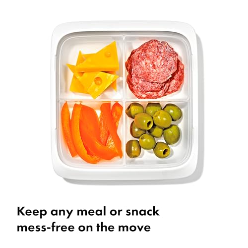 Good Grips Prep & Go Slim Container with Removable Divider (Slim with Removable Divider / Ocean Blue)