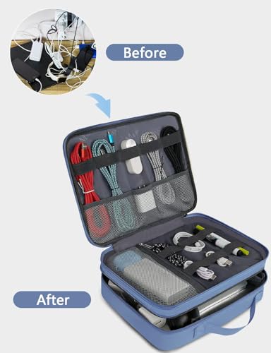 Electronics Organizer Case (Blue / Medium)