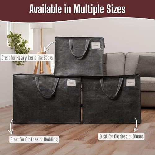 Heavy Duty Moving Bags (Dark Gray / 27 Gallon-4 Pack)