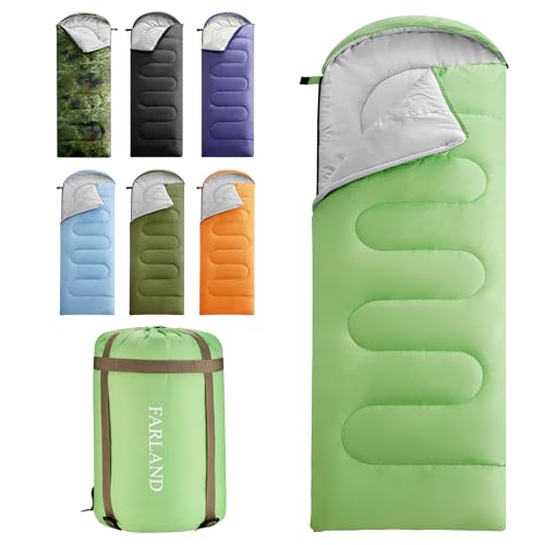 Sleeping Bag for Adults (Green / 87"x29.5")