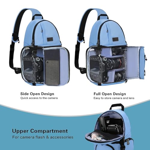 Camera Sling Bag (Cerulean Blue)