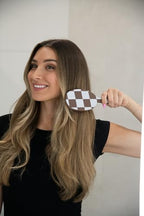 Hair Brush Detangler (Chocolate Checkered)