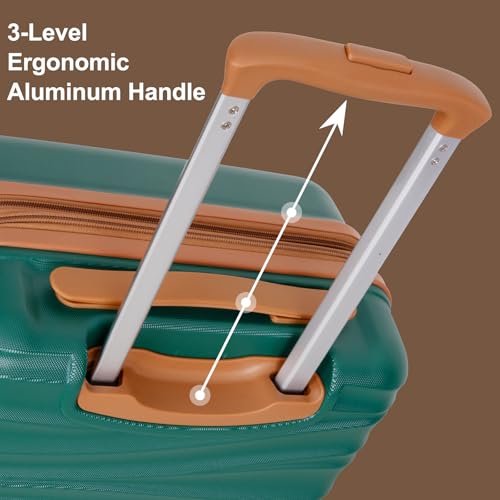 Expandable 21" Carry On Luggage (Emerald Green1)