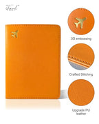 Passport Holder for Travel Essentials (Orange)