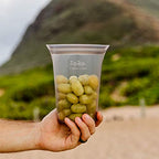 Reusable Food Storage Bags (Teal / Large Cup)