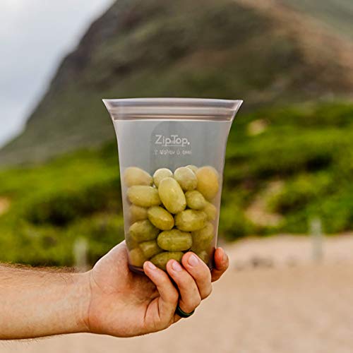 Reusable Food Storage Bags (Teal / Large Cup)