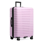Boren Expandable Hardside Rugged Travel Luggage with 8 Spinner Wheels (Checked-Large 30-Inch, No USB Port / Lavender)