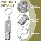 Emergency Whistles Lifeguard Safety Whistle with Lanyard and Keychain for Outdoor Camping Hiking Boating Backpacking Fishing Kayak Kids Rescue Signaling Loud Survival Whistle (Silver)