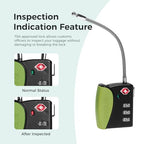 TSA Approved Travel Luggage Locks (Apple Green / 1 Pack)