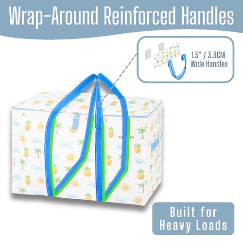 10 Pack Heavy Duty Moving Bags (10 Pack / Tropical Island)