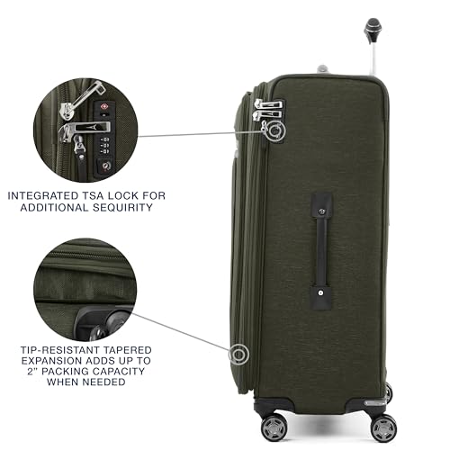 Platinum Elite Checked Luggage Spinner (Checked-Large 29-Inch / Pilot Green)