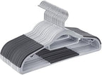 SONGMICS Pack of 30 Coat Hangers, Space-Saving Plastic Clothes Hangers - Image 4