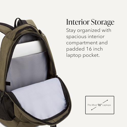 5505 Cecil 16” Laptop Backpack Olive (18-Inch / Olive)