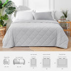 Cooling Blanket for Hot Sleepers King Size (Cool Grey / King (108" x 90"))