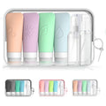 16 Piece Silicone Travel Bottles Set (Green-16PCS)
