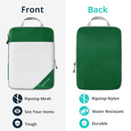 Compression Packing Cubes 6 Set (Dark Green / 6 pcs)