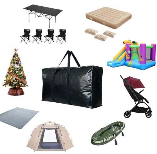 Extra Large Storage Duffle Bag (210L - 42"l x 13.5"w x 23"h / Black)