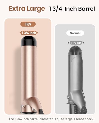 1 3 4 inch Curling Iron Extra Large Barrel for Long Hair (1 3/4 Inch)
