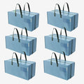 6 Pack Extra Large Moving Bags with Backpack Straps & Handles (Dusty Blue / 6 Pack)