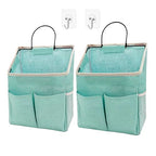 2pcs Wall Hanging Storage Bag (2pcs Green)